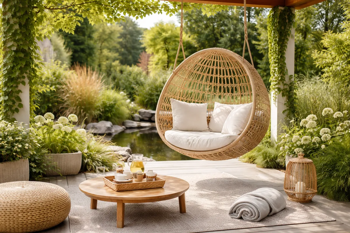 Comment choisir un mobilier suspendu pour un jardin relaxant